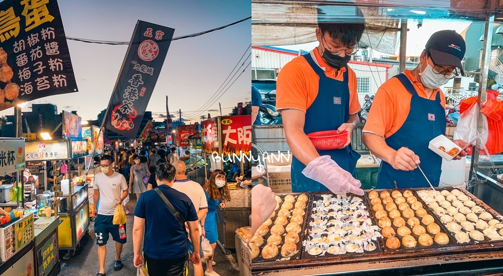 路竹夜市2022美食推薦，必吃臭豆腐和章魚燒丸子