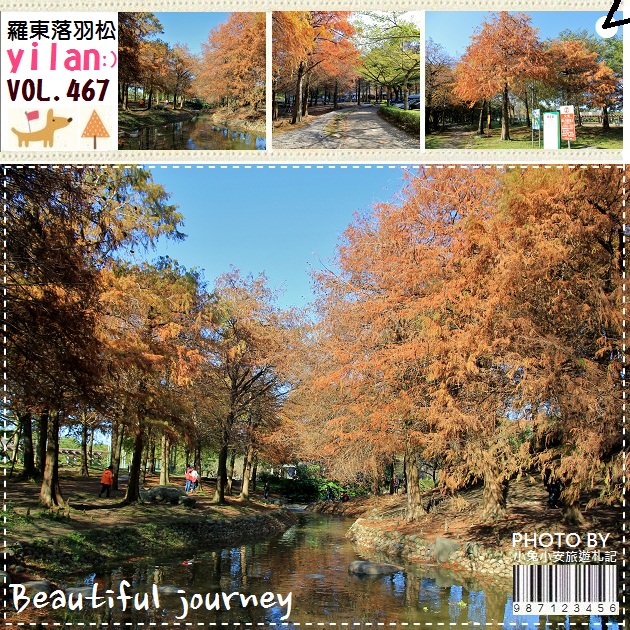 『羅東落羽松』優勝美地，宜蘭羅東公園落羽松紅～ @小兔小安*旅遊札記