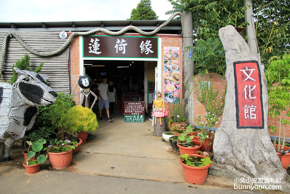 桃園景點》蓮荷園休閒農場，水上漂浮大王蓮，來當一日睡美人～
