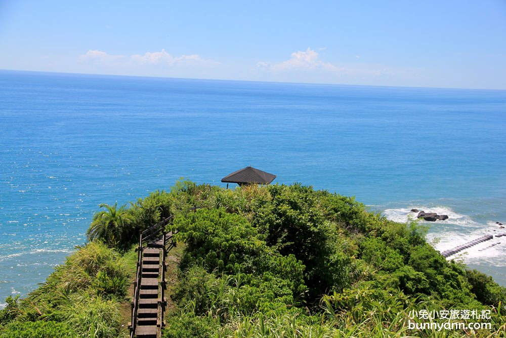 花蓮【大石鼻山步道】最美的靠海龜庵山步道，看海視野非常好。