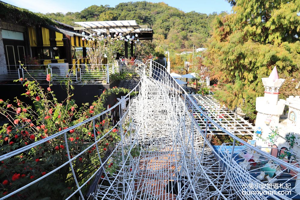 【大坑紙箱王創意園區】樹屋溜滑梯、蘑菇屋、小火車帶你環遊世界趣