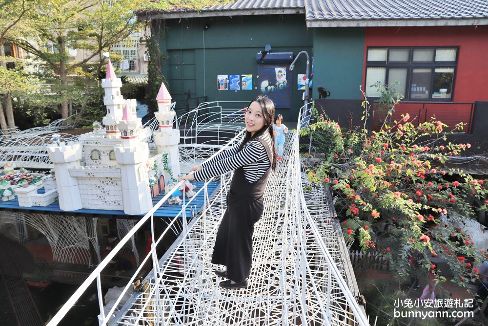 【大坑紙箱王創意園區】樹屋溜滑梯、蘑菇屋、小火車帶你環遊世界趣