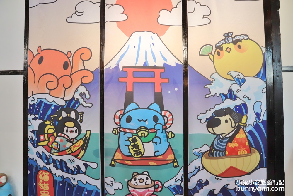 台中景點》可愛系咖波屋，貓貓蟲咖波日式咖啡屋，超萌巴士站、咖波燒原力登場！