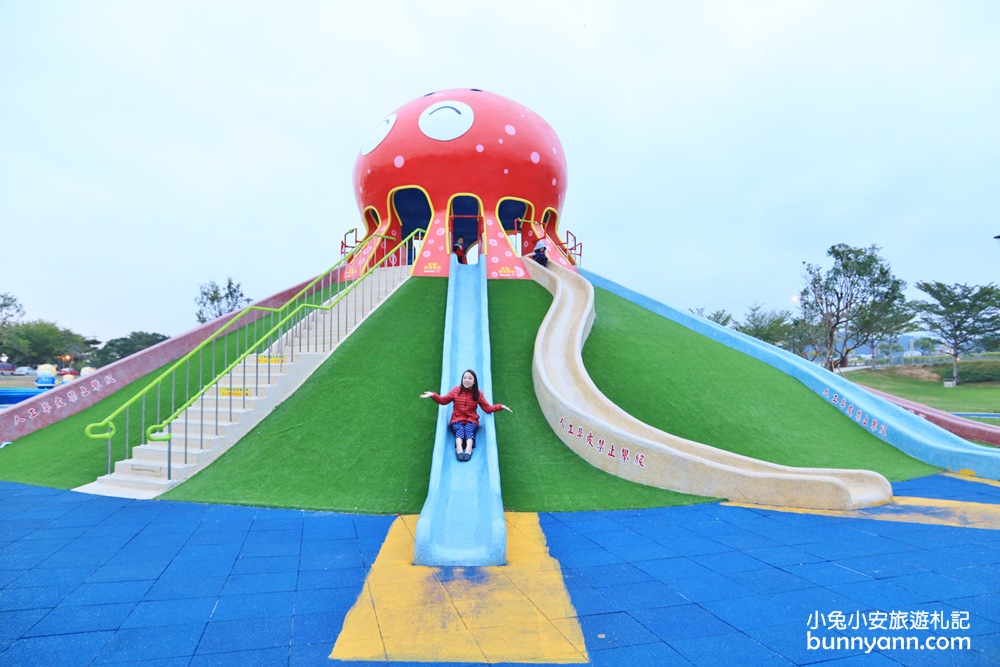 苗栗「貓裏喵親子公園」章魚哥溜滑梯主題公園超好玩的