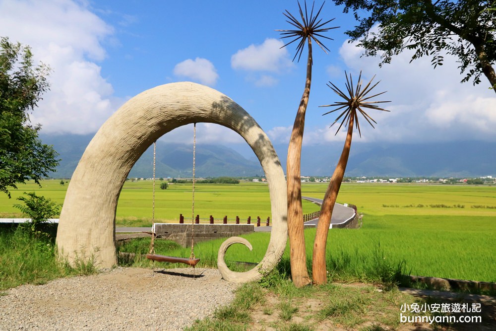 台東【伯朗大道】必拍金城武樹與天堂鞦韆，池上天堂路景色又美又好拍
