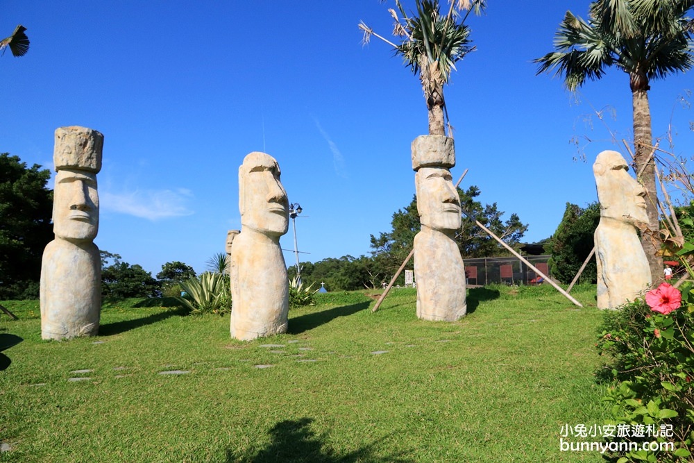 桃園景點》大溪花海農場，神秘復活島摩艾石像，全新優雅英國館秘密花園登場~