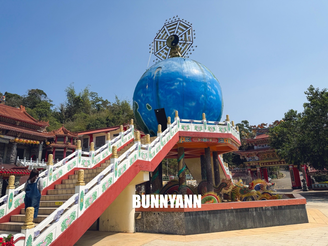 地球廟！靈台山建德寺，環球一圈祈福，摸摸巨大金元寶