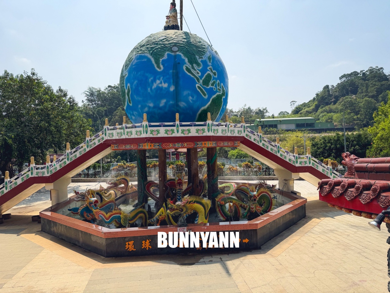 地球廟！靈台山建德寺，環球一圈祈福，摸摸巨大金元寶