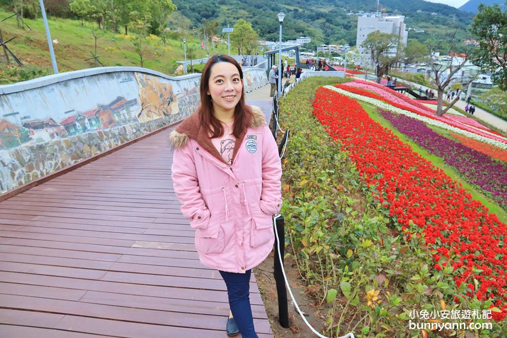 台北景點》最新小富良野花海！北投社三層崎公園私房賞花點，繽紛花毯鋪滿山丘～