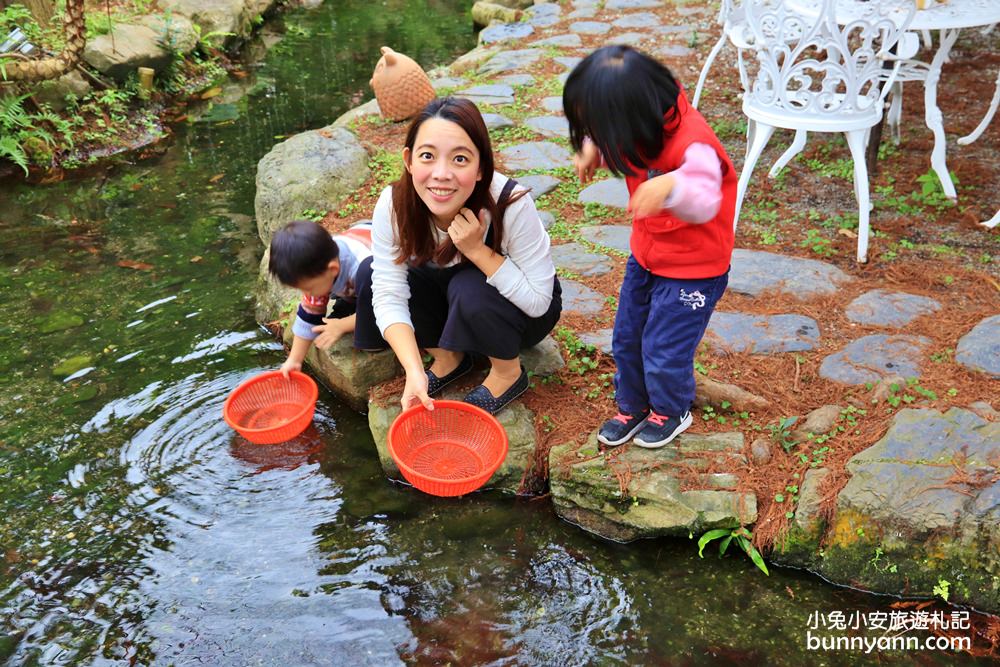 宜蘭民宿》梅花湖住宿選這！落羽松林裡童話村溜滑梯城堡，還能小溪撈蝦，下田採蔥做蔥油餅!