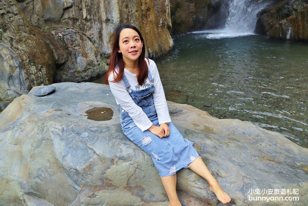 南投新景點》夢谷瀑布，絕對私房！漫步森林小溪，夢幻仙境瀑布超美～