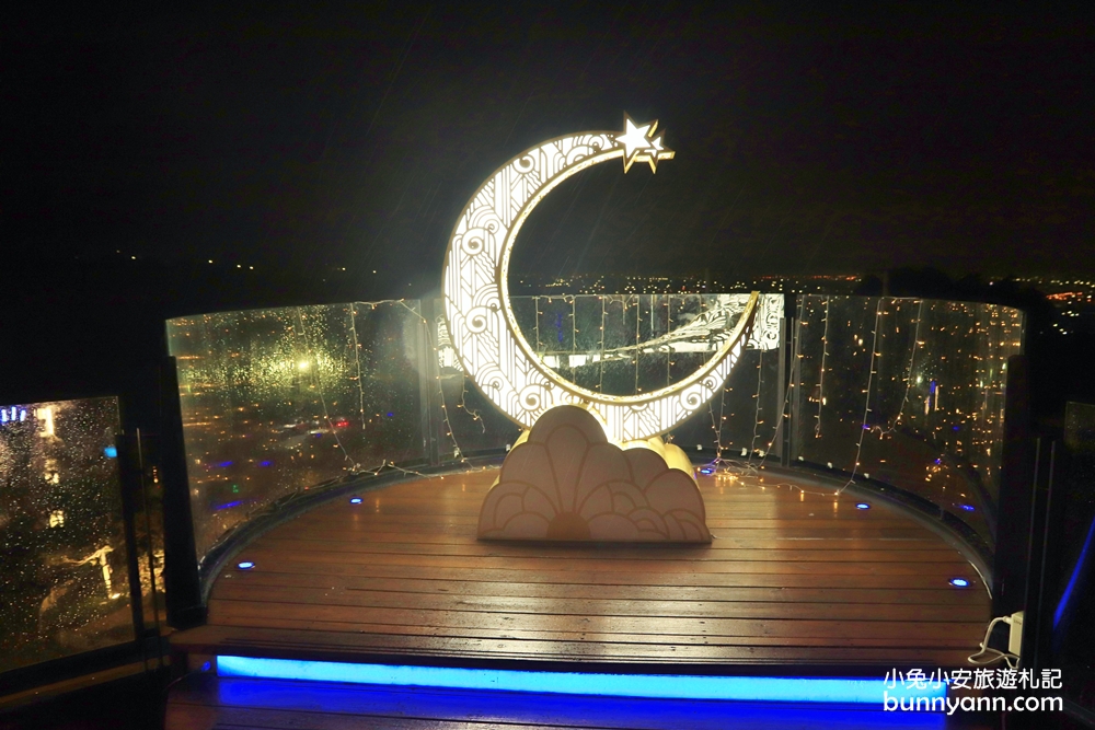 彰化【銀河鐵道望景餐廳】夢幻城市夜景、親子溜滑梯、星空帳篷超美