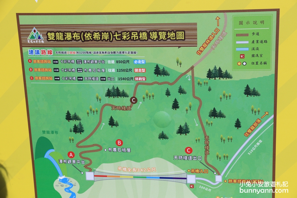 雙龍瀑布七彩吊橋一日遊，最大特色就是七彩吊橋及高落差的雙龍瀑布