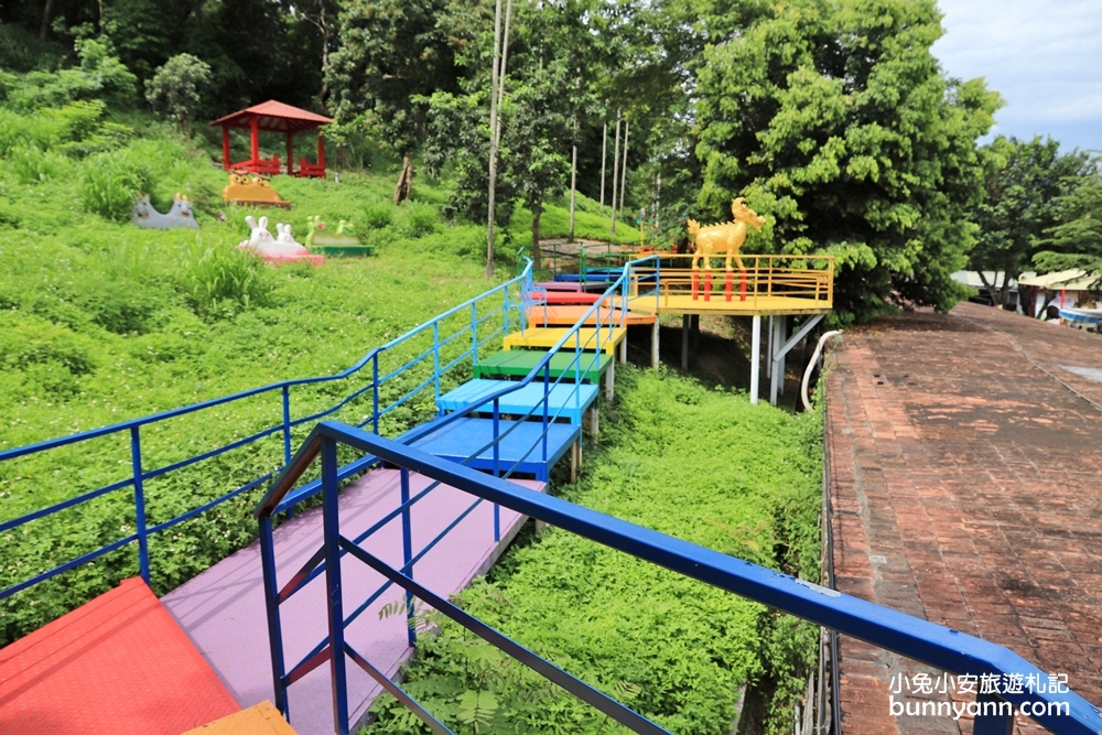 南投景點》不用錢！十三目仔窯親子設施隨你玩，彩虹步道、木造車站夢幻打卡場景～
