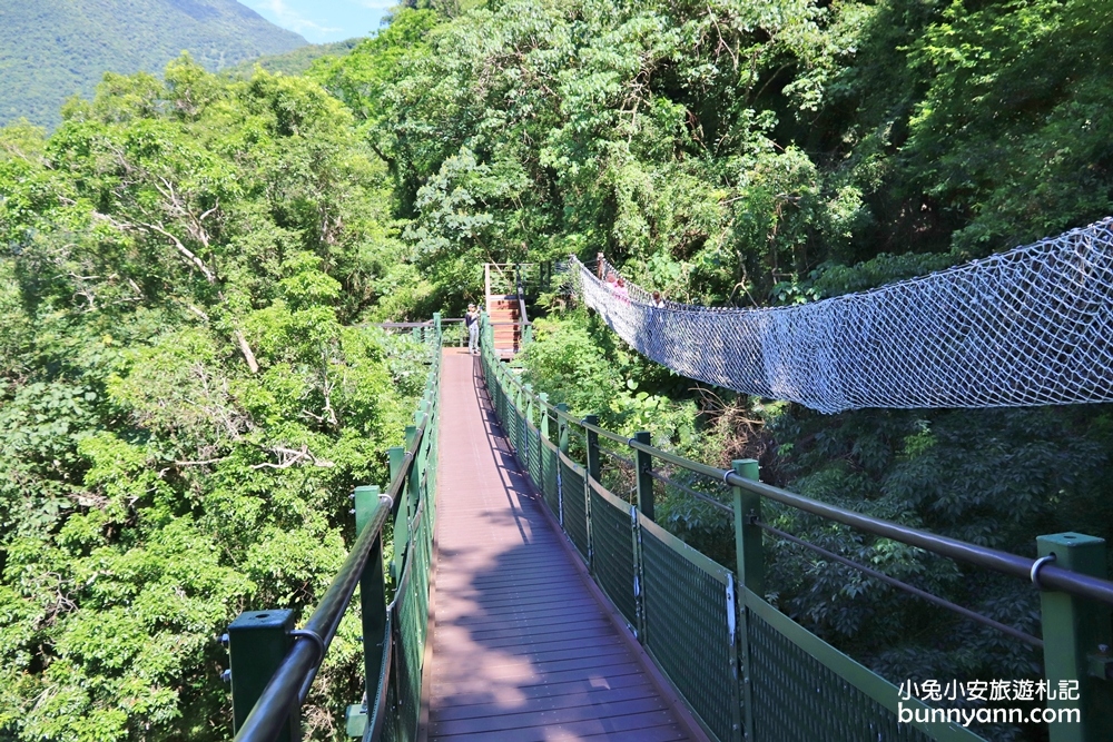 花蓮景點小錐麓步道，15分鐘攻略兩條吊橋與太魯閣河谷。