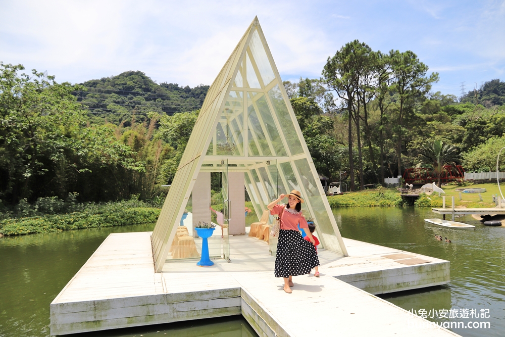 桃園大溪》富田花園農場，可愛羊駝、城堡、水上教堂一次拍個夠
