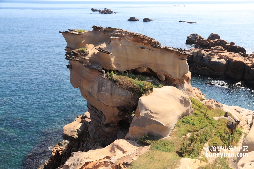 【駱駝峰】新北野柳維納斯海岸，十分鐘攻頂看海灣與湛藍九孔池