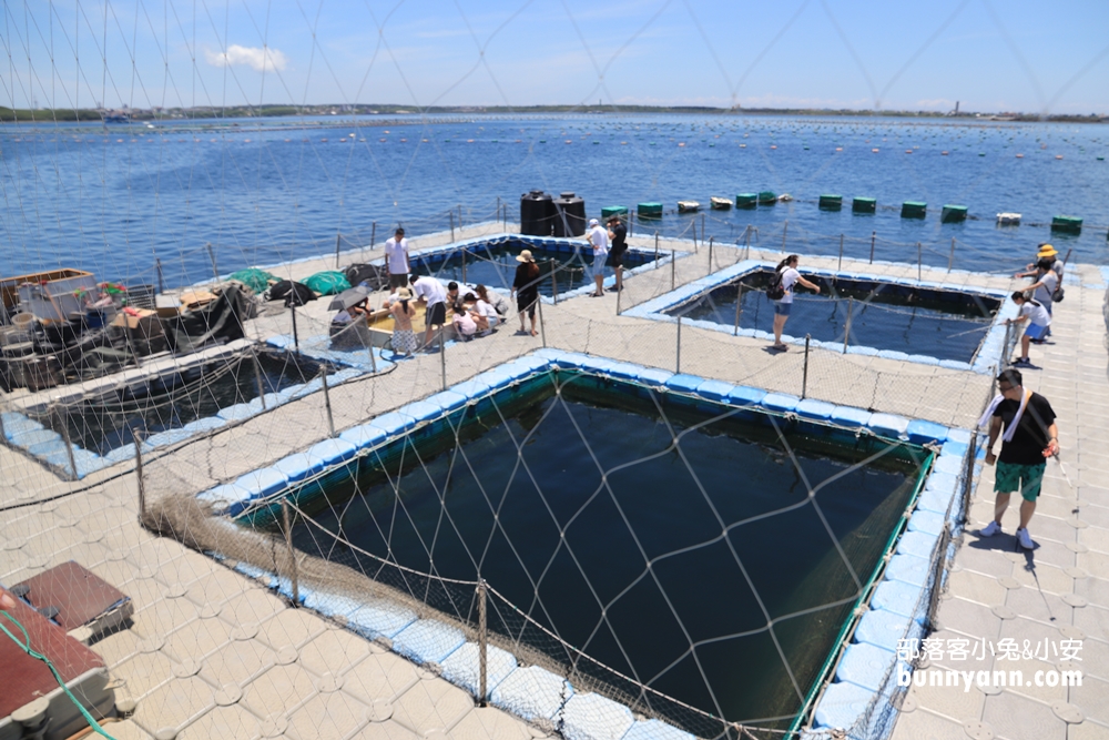 澎湖【海洋牧場】搭半潛艇前往海上皇宮，牡蠣隨你烤+釣海魚真好玩