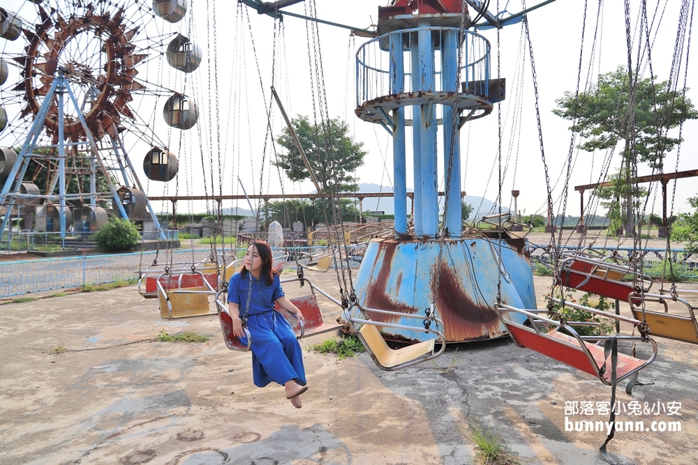 台中石頭公園，公園靈異傳說，勇闖廢棄摩天輪、太空列車探險去