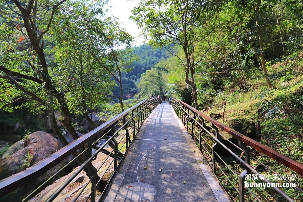 嘉義圓潭自然生態園區，入門級瀑布步道，10分鐘賞山澗飛瀑，森林健走好愜意~