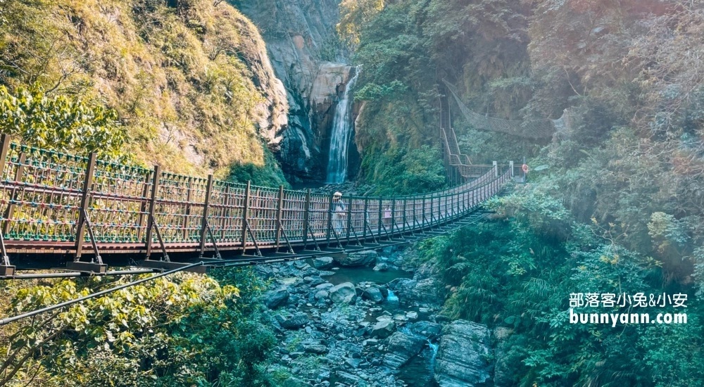 竹崎鄉【嘉義觀音瀑布】來回兩小時的私房山谷瀑布與吊橋