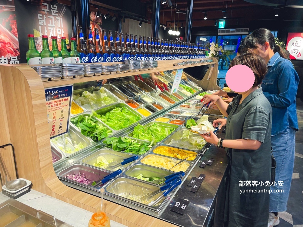 中壢吃到飽餐廳「打爆豬韓式燒肉」多達50種菜色隨你夾有夠猛的
