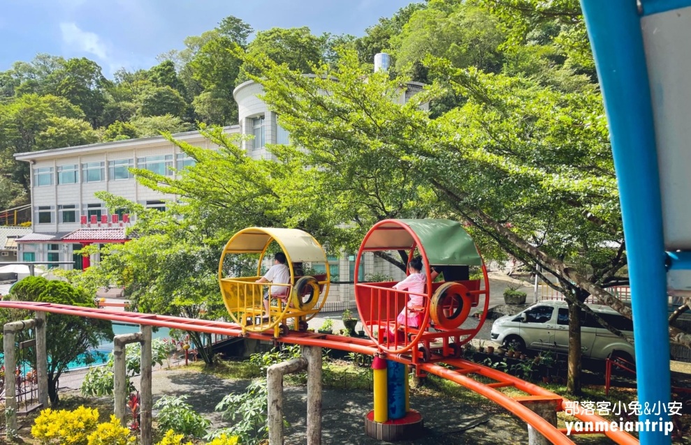 新北平溪【河灣渡假村】超有趣的無動力空中腳踏車在這裡玩