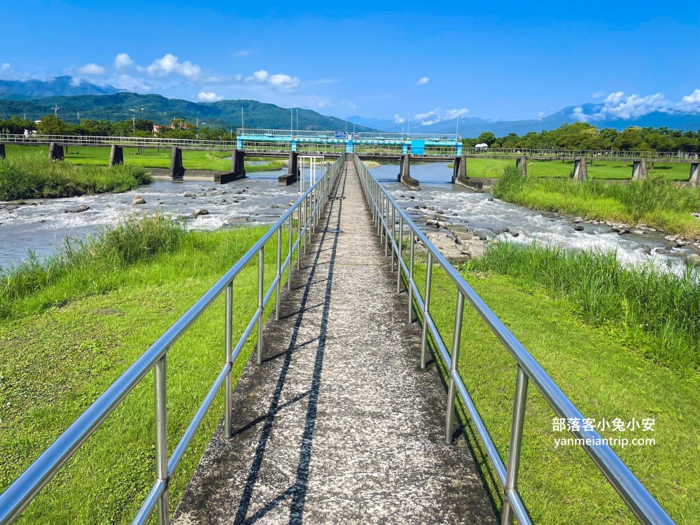 安農溪分洪堰自然生態園區，朝向溪流的步道，來回半小時輕鬆走完。