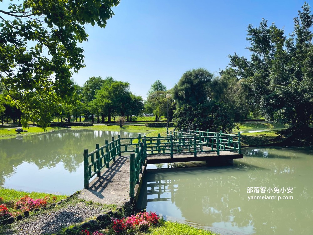 安農溪分洪堰自然生態園區，朝向溪流的步道，來回半小時輕鬆走完。