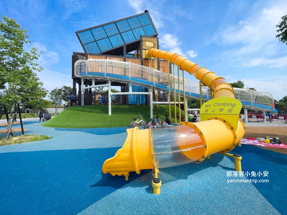 南投草屯兒童樂園｜有遮陽跟停車場的戶外親子遊戲區