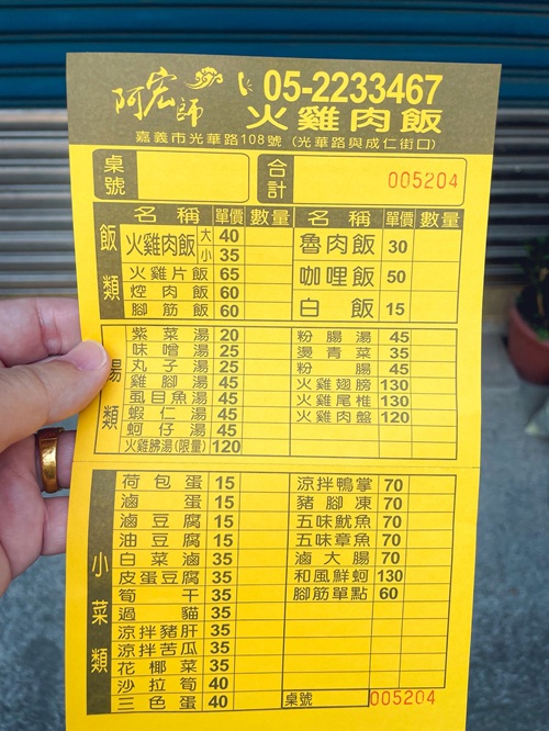 嘉義【阿宏師火雞肉飯】谷歌4.1顆星的評價很高的小吃店！
