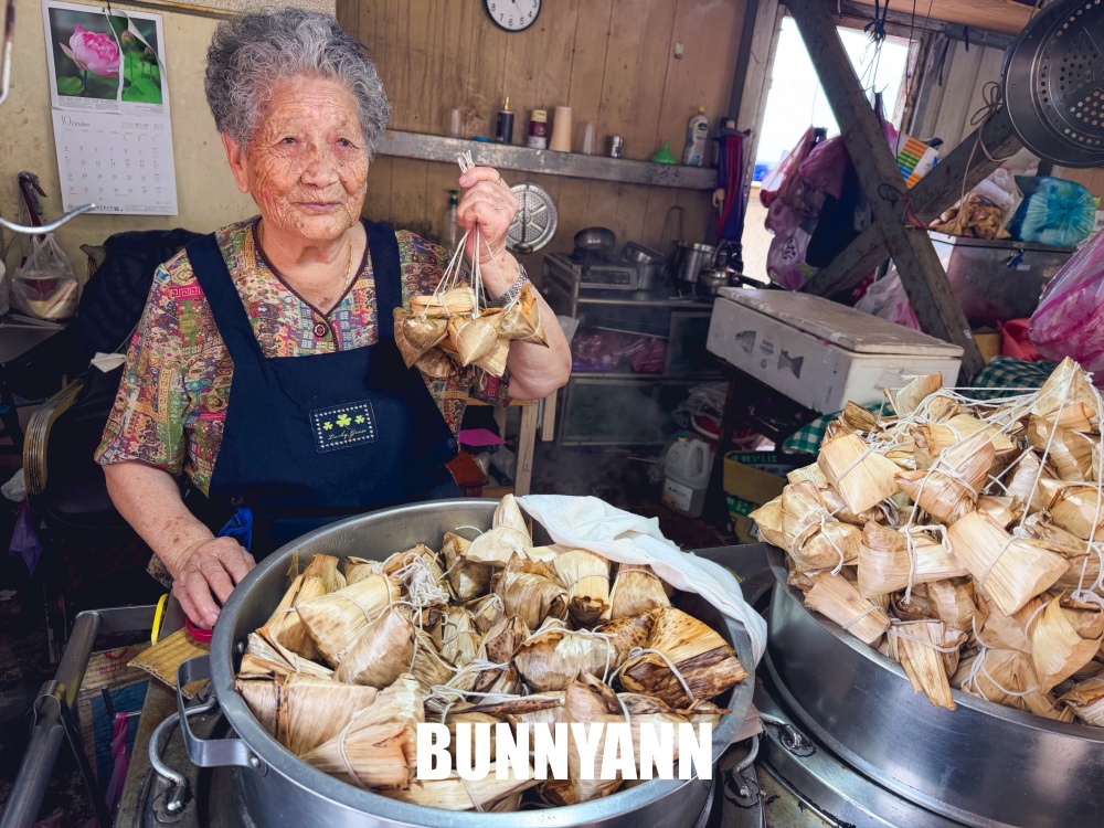 石門林蜂肉粽，高齡100歲阿嬤的肉粽攤，十八王公必買肉粽