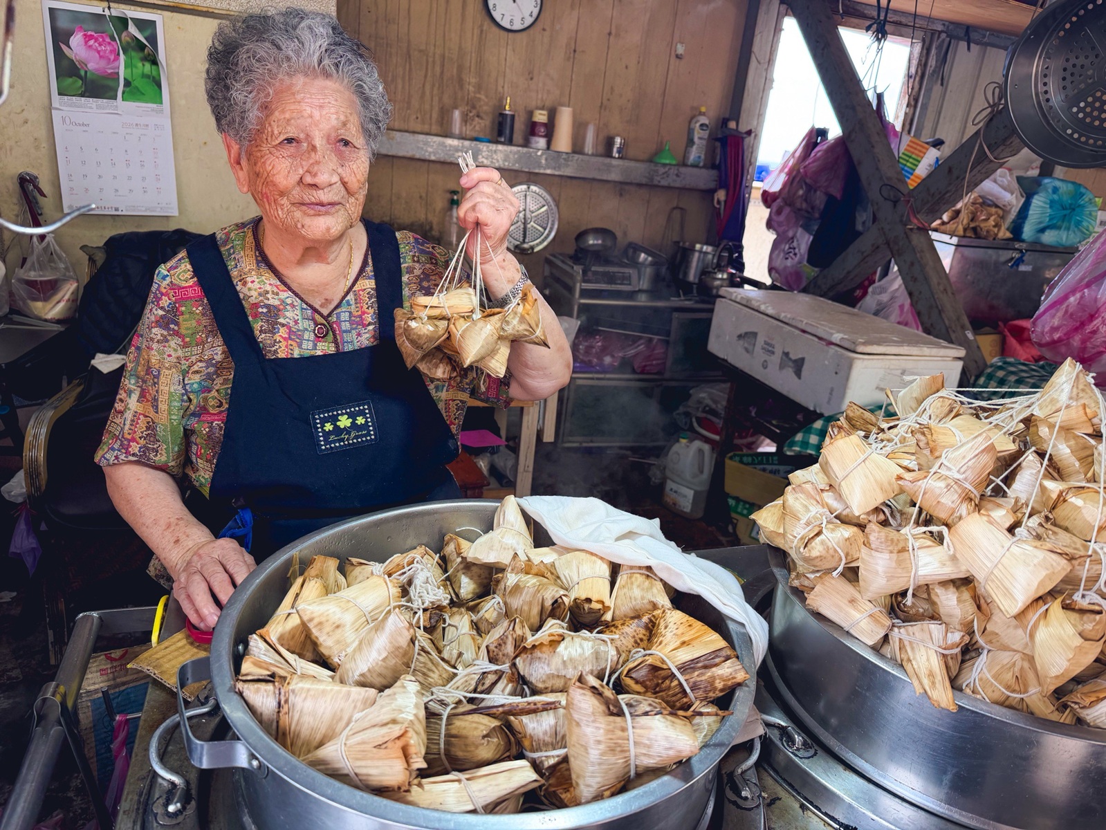 石門林蜂肉粽，高齡100歲阿嬤的肉粽攤，十八王公必買肉粽