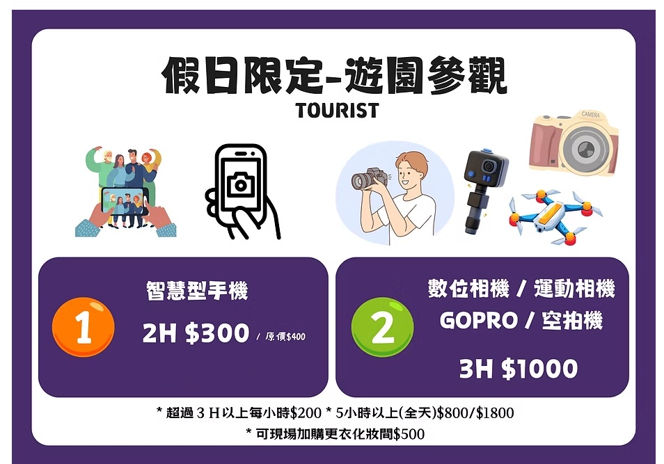 苗栗【愛麗絲的天空攝影基地】美拍繽紛糖果屋、城堡和日式街等豐富元素。