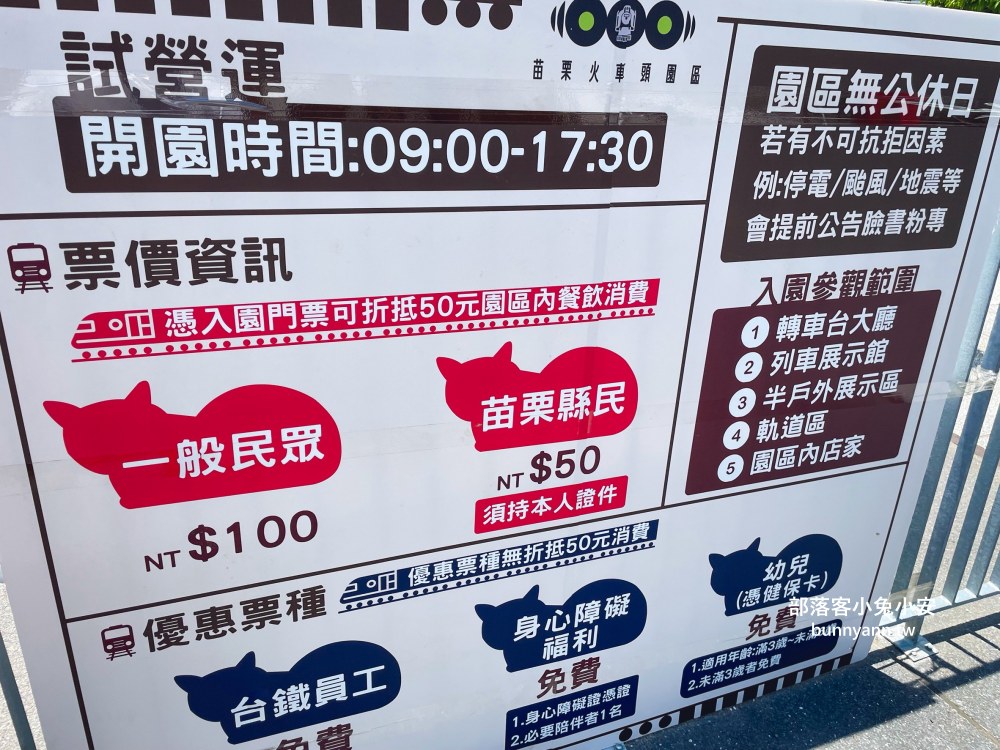 苗栗【苗栗火車頭園區】火車展館、搭小火車和貓咪館每項都好玩
