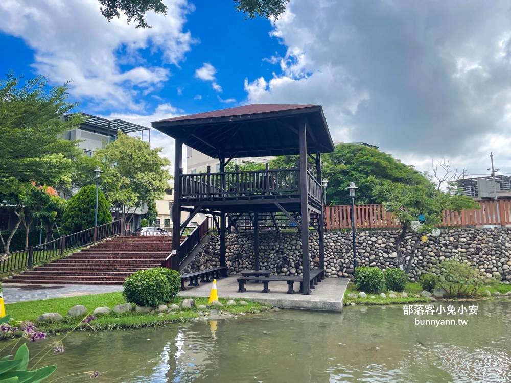 台中【后里四號公園】在地人才知道的秘境池畔小花園