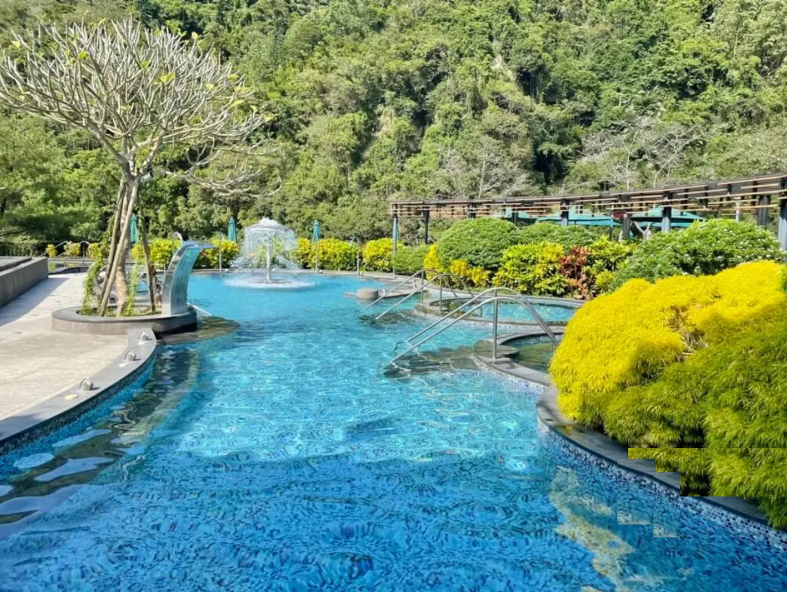 苗栗【南庄雲水度假溫泉】大眾溫泉池風呂與親子戲水區真好玩