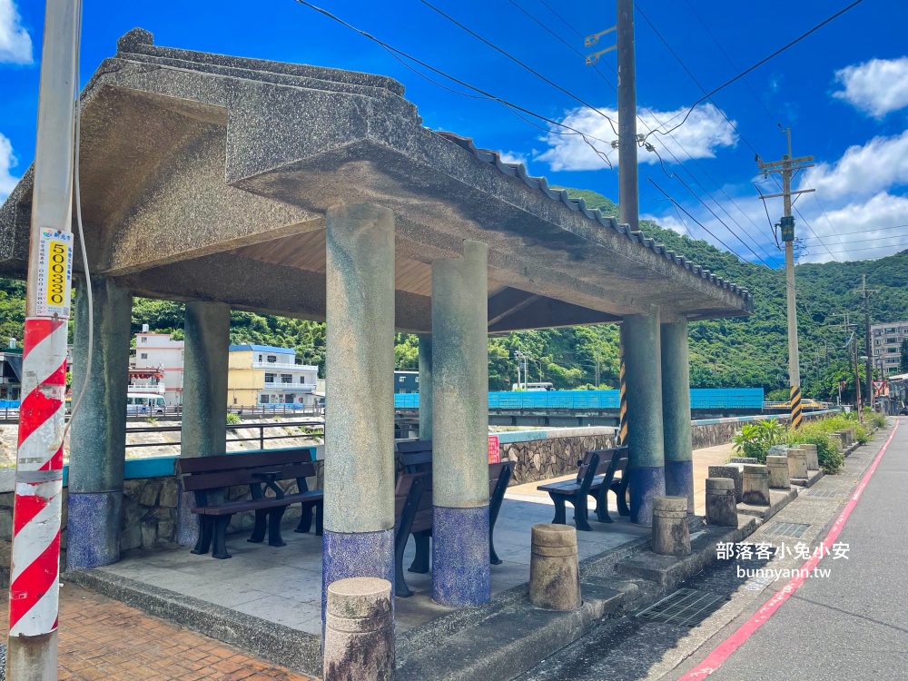 新北【萬里海水浴場】漫步瑪鋉運動公園溪畔步道，終點海水沙灘景色超級美