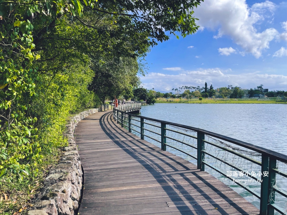 宜蘭龍潭湖公園半日遊，單程繞一圈不用一小時，沿途湖光山色真美