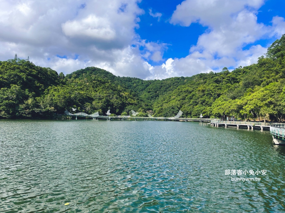 宜蘭龍潭湖公園半日遊，單程繞一圈不用一小時，沿途湖光山色真美
