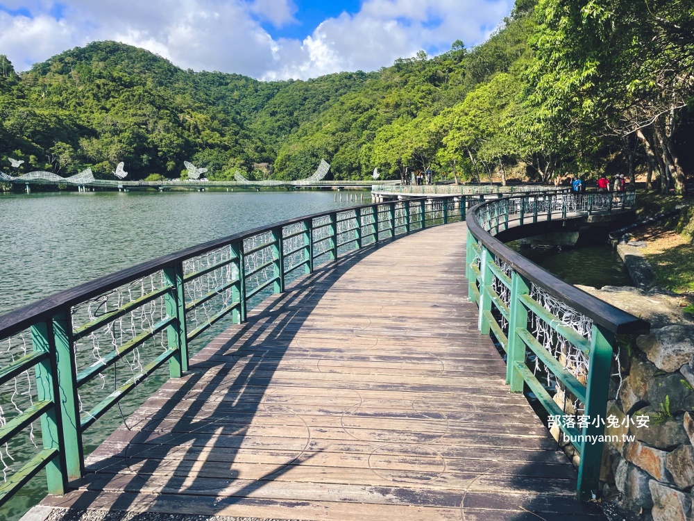 宜蘭龍潭湖公園半日遊，單程繞一圈不用一小時，沿途湖光山色真美