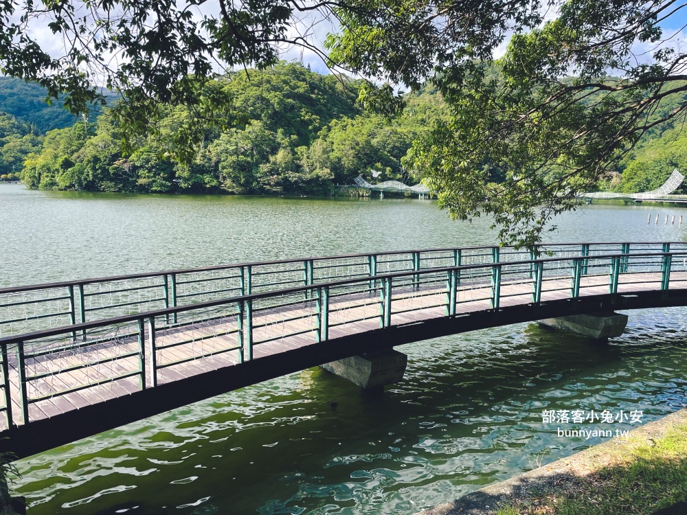 宜蘭龍潭湖公園半日遊，單程繞一圈不用一小時，沿途湖光山色真美