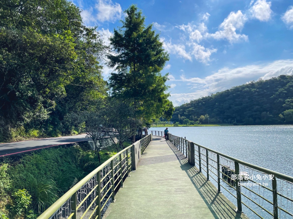 宜蘭龍潭湖公園半日遊，單程繞一圈不用一小時，沿途湖光山色真美