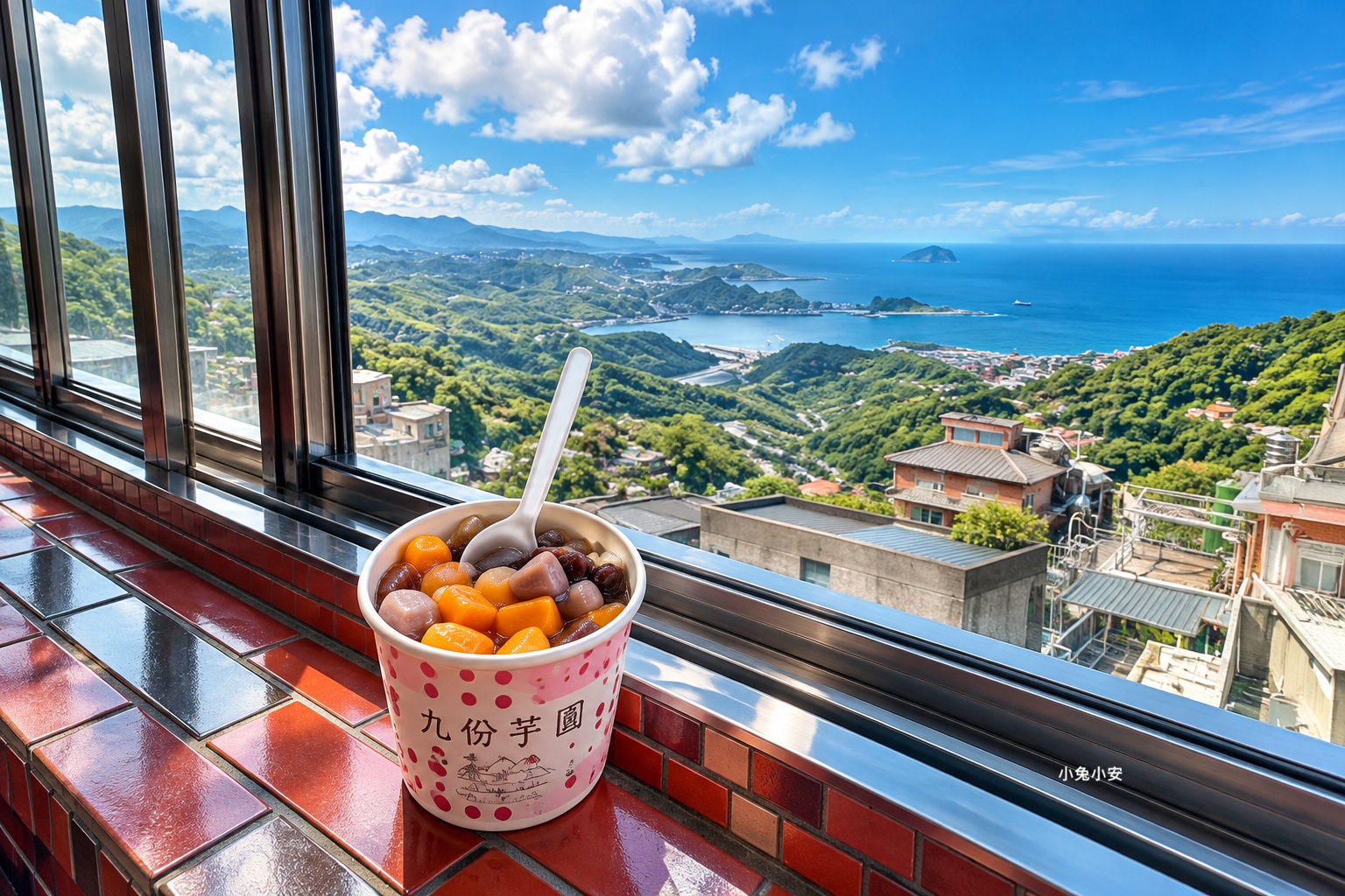 還很多人沒吃過，就是能看海的芋圓老店，一碗60元大份又好吃