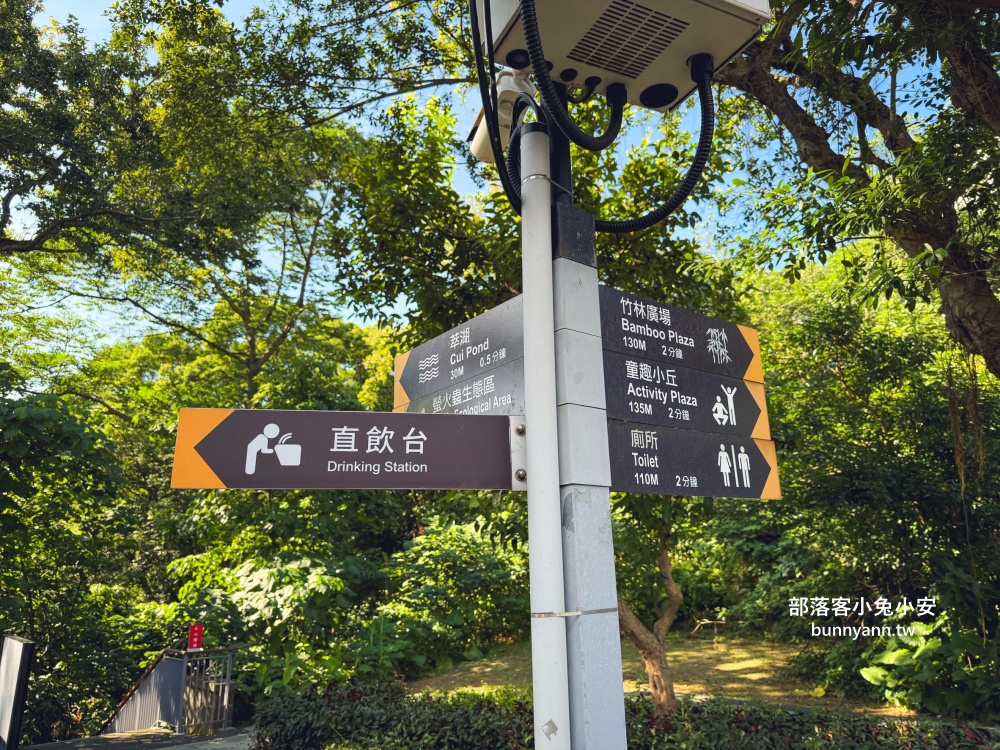 台北木柵公園生態園區，單程繞一圈不用半小時，沿途湖光山色真美