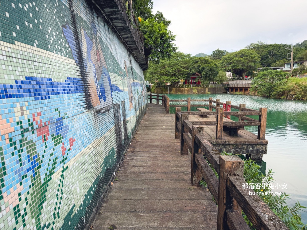 新北萬里區【鏡湖】繞一圈不用15分鐘輕鬆就能賞靜謐的湖景