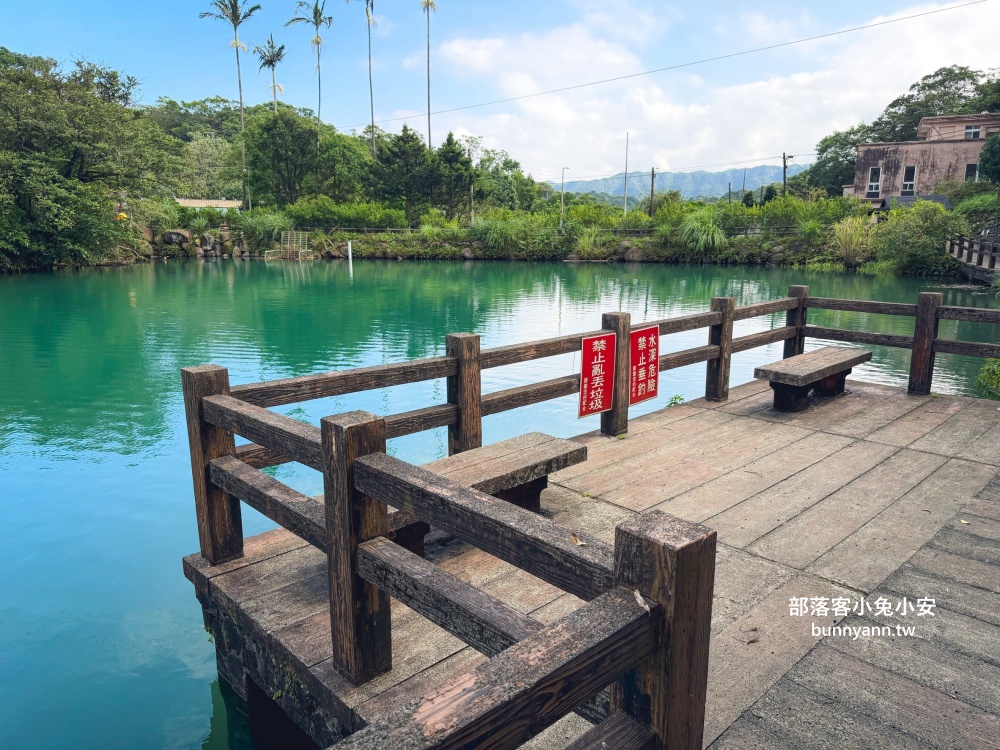 新北萬里區【鏡湖】繞一圈不用15分鐘輕鬆就能賞靜謐的湖景