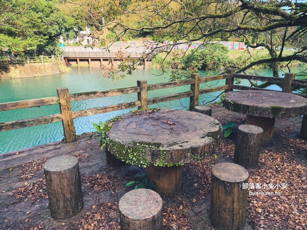 新北萬里區【鏡湖】繞一圈不用15分鐘輕鬆就能賞靜謐的湖景
