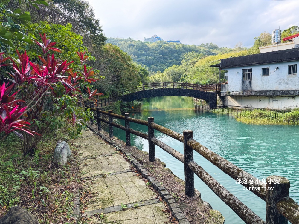 新北萬里區【鏡湖】繞一圈不用15分鐘輕鬆就能賞靜謐的湖景