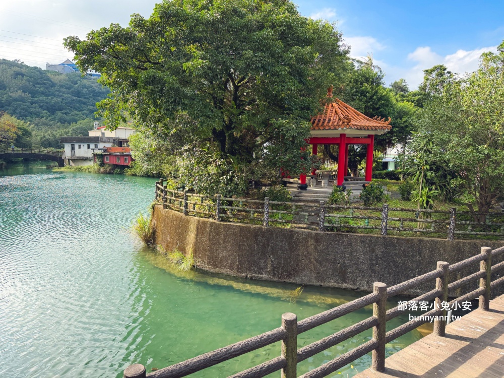 新北萬里區【鏡湖】繞一圈不用15分鐘輕鬆就能賞靜謐的湖景
